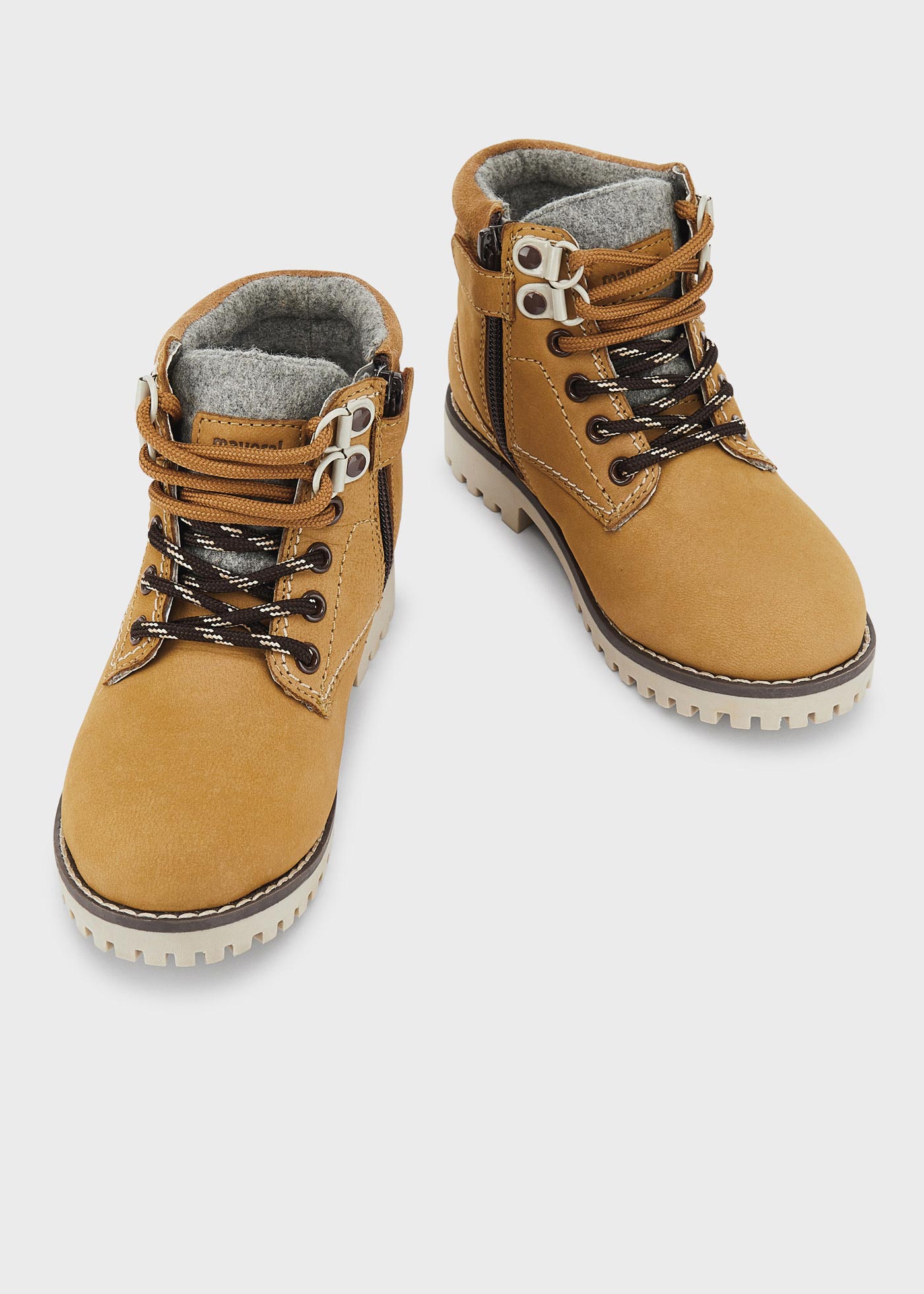 Botas de caminhada infantis em couro