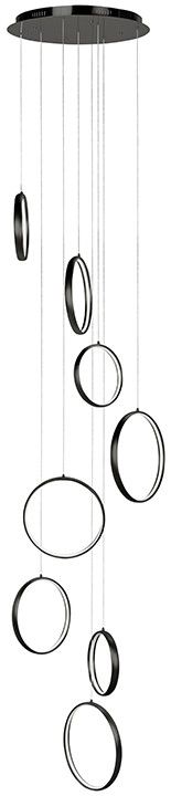 Hanglamp Zwart Olympia ⌀56  x H330 cm