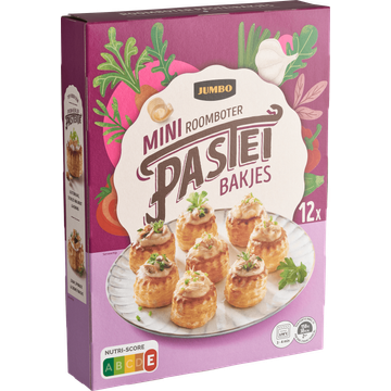 Jumbo Mini Roomboter Pasteibakjes 12 Stuks