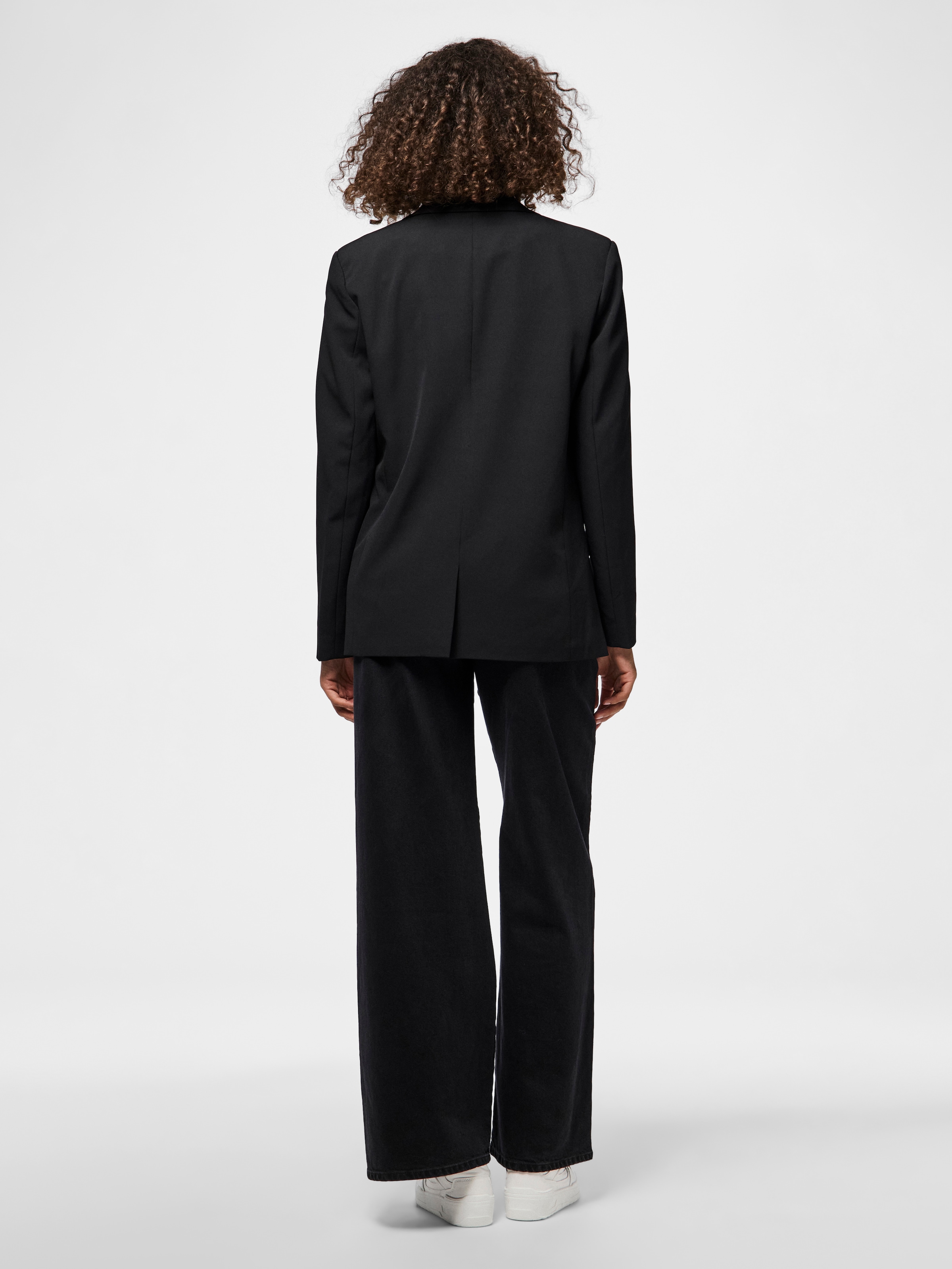 pieces Longblazer »PCBOZZY LS DETAIL BLAZER NOOS BC«, mit Leo Futter