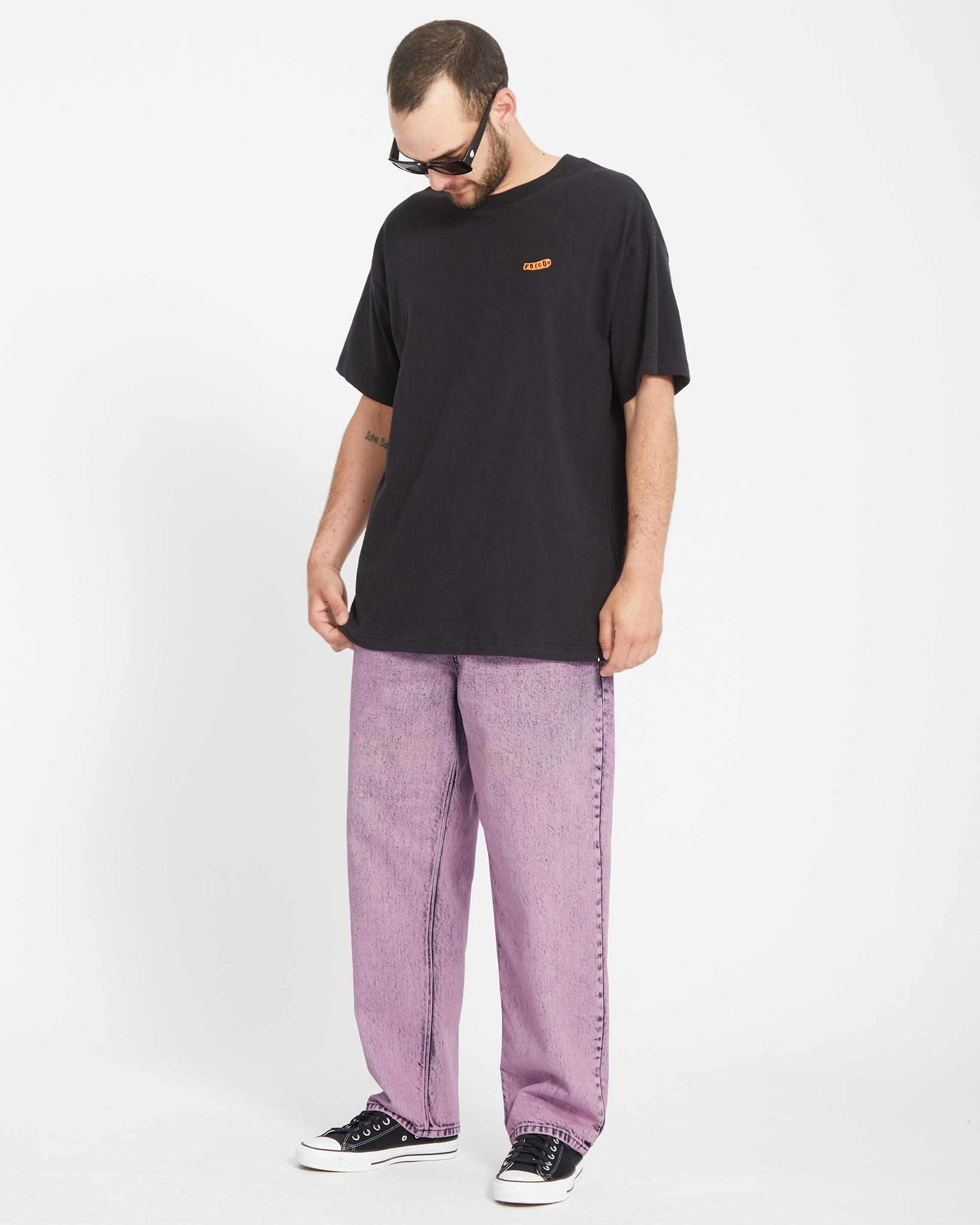 Volcom Freazy Loose Denim Light Acid Black