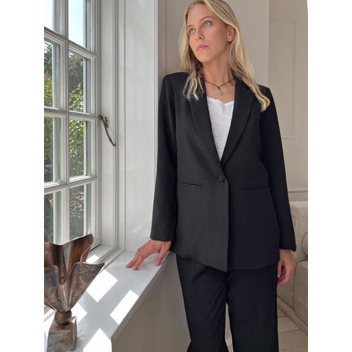 Neo Noir Avery Woven Blazer, Sort, 40