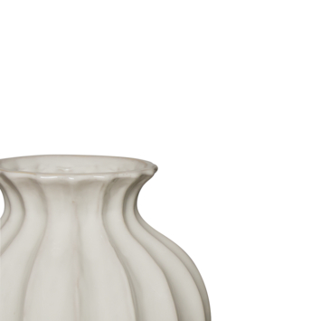 Keramieken vaas creme 25,4x25,4x38cm