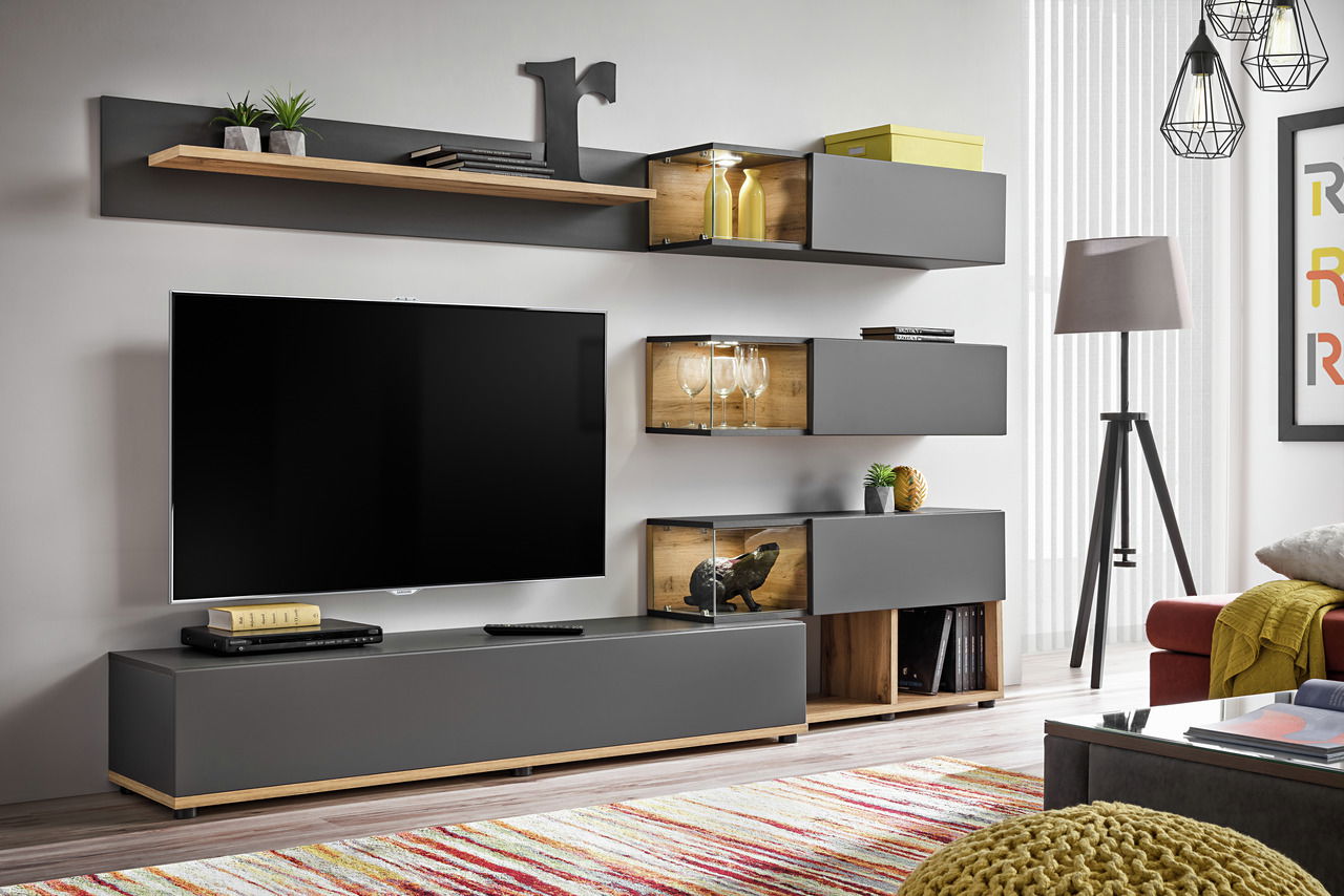Livetastic TV-Lowboard-Kombination SILK