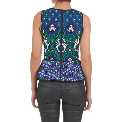 Manoush - JACQUARD OOTOMAN - Bleu / Noir / Vert