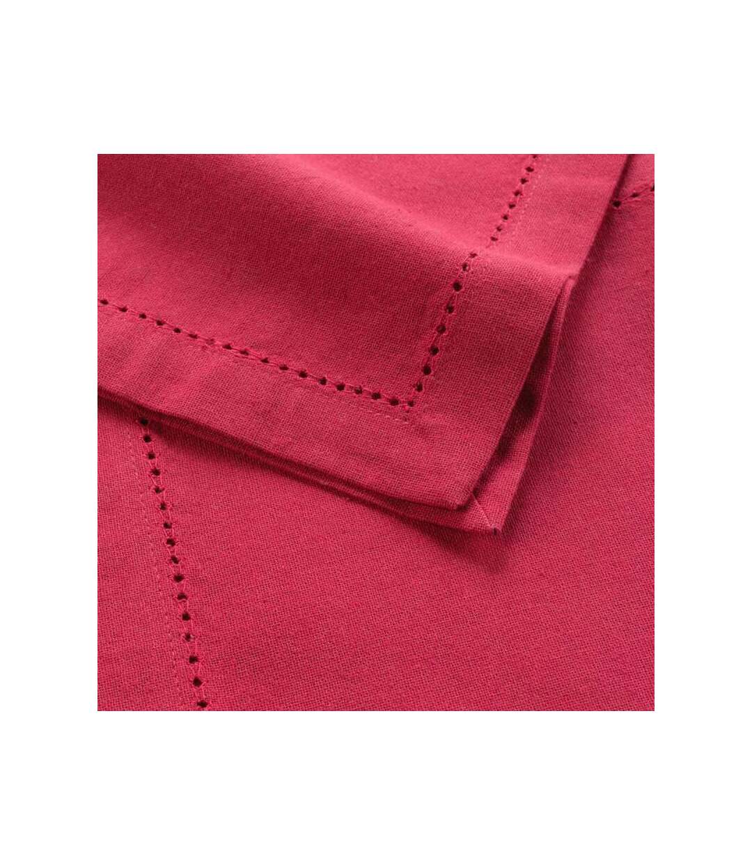 Lot de 3 Serviettes de Table Charline 40x40cm Rouge