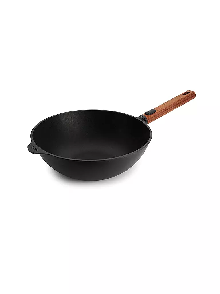 WOLL Wokpfanne mit Holzgriff 28cm ECO-LOGIC Antihaft schwarz