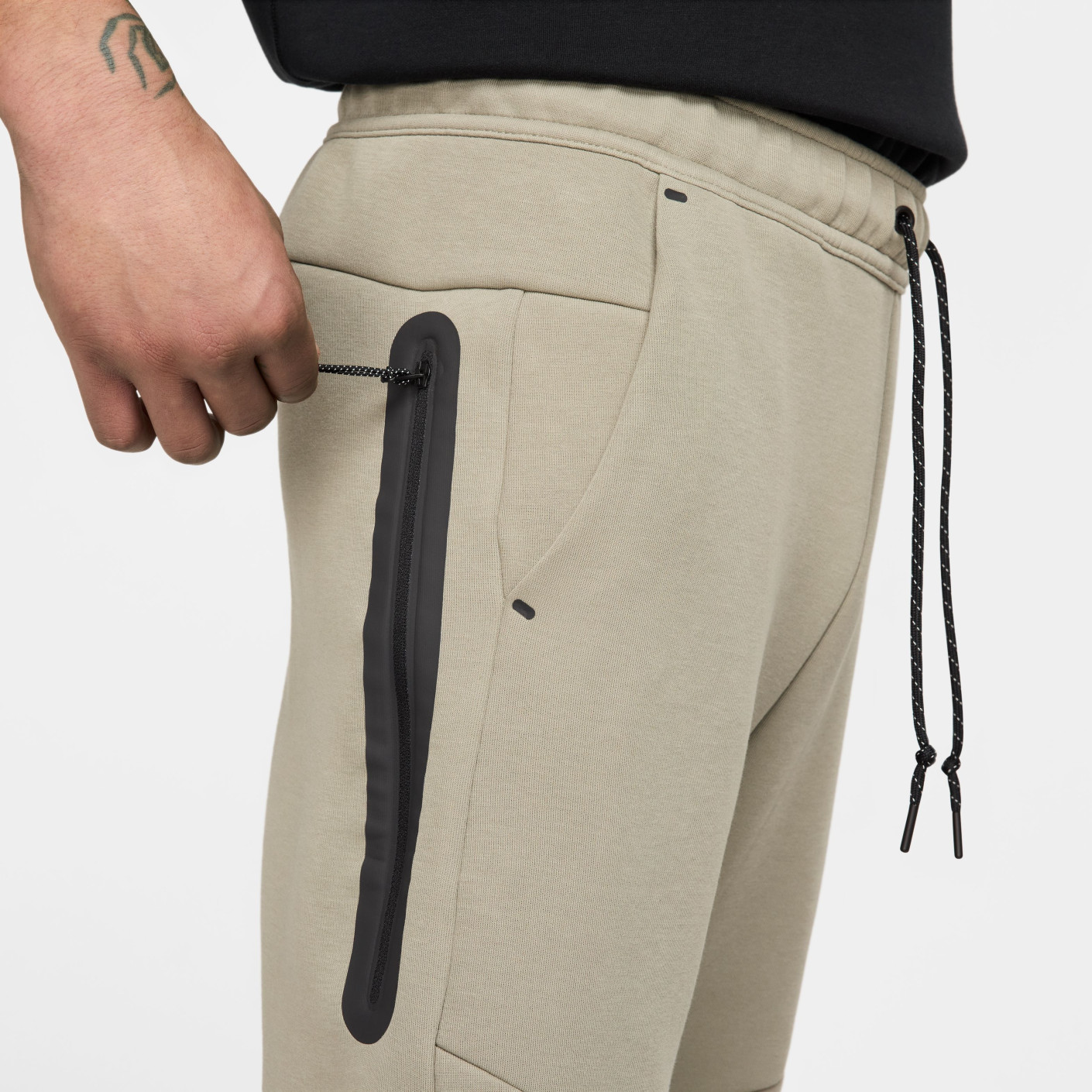Nike Tech Fleece Sportswear Trainingspak Grijsgroen Zwart