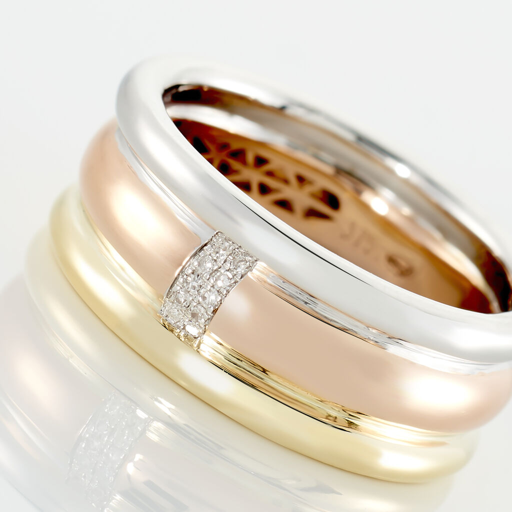 Bague Hajila Or Tricolore Diamant