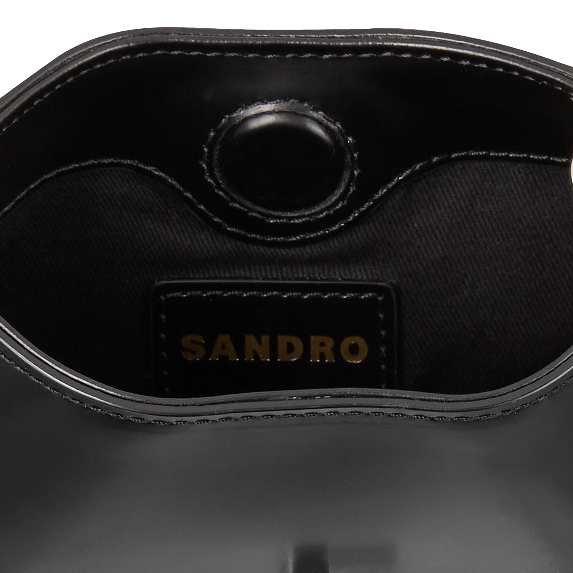 Sac porté épaule en cuir | Noir