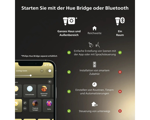 Philips hue LED lamp ST64 dimbaar E27/7,2W goud 550 lm 2100 K - compatibel met SMART HOME van hornbach