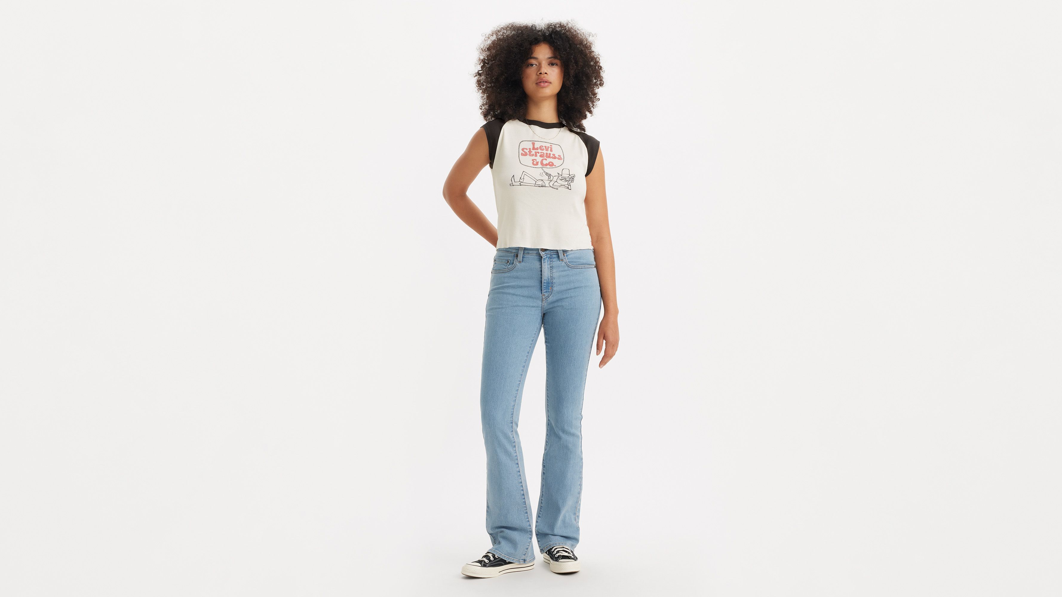 725™ High Rise Bootcut Jeans - Accent Of Azalea - Blue