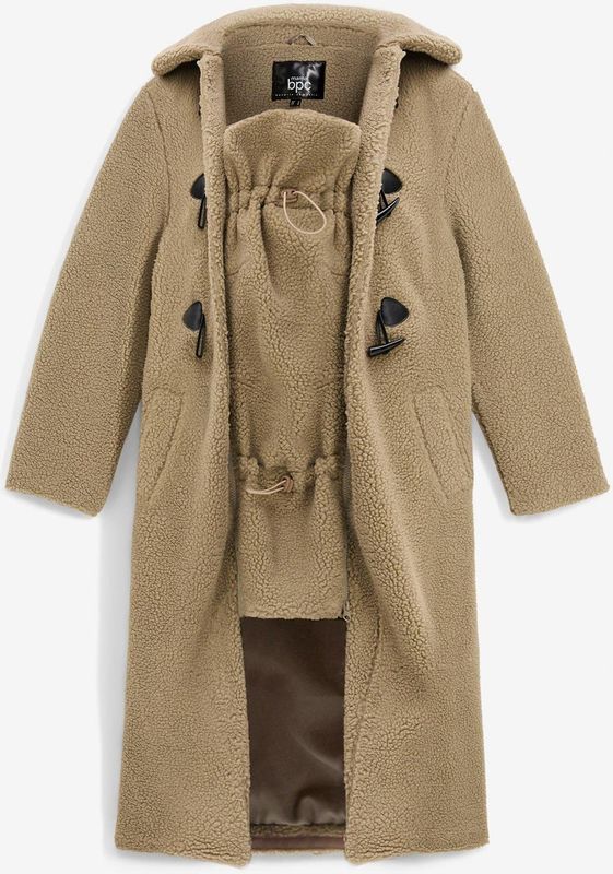 Zachte zwangerschapsjas - Draagjas - Teddy Fleece
