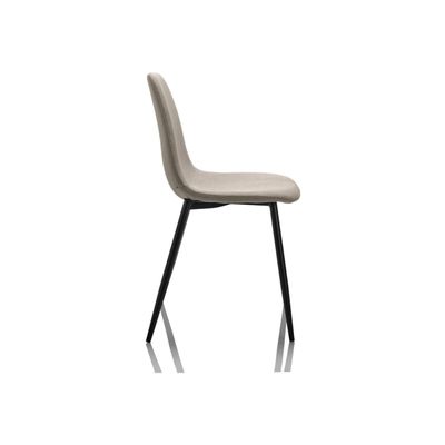 Burocean Chiara - Chaise - visiteur - polyester - gris clair