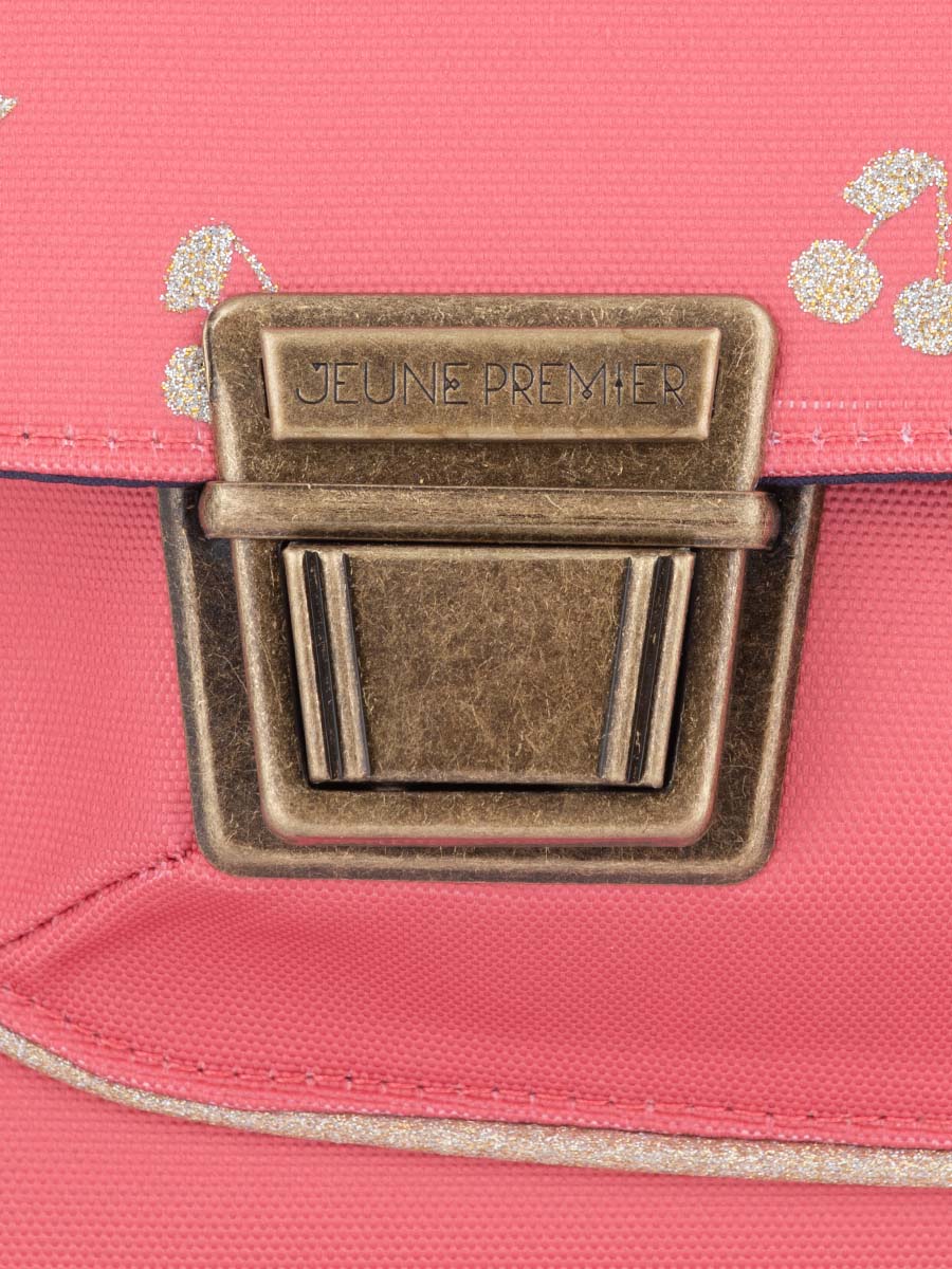 Cartable Jeune Premier It bag Midi Cherry Glitter Pink 38 cm