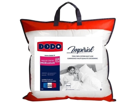 DODO - Oreiller carré Oreiller moelleux imperial - 60 x 60 cm - blanc