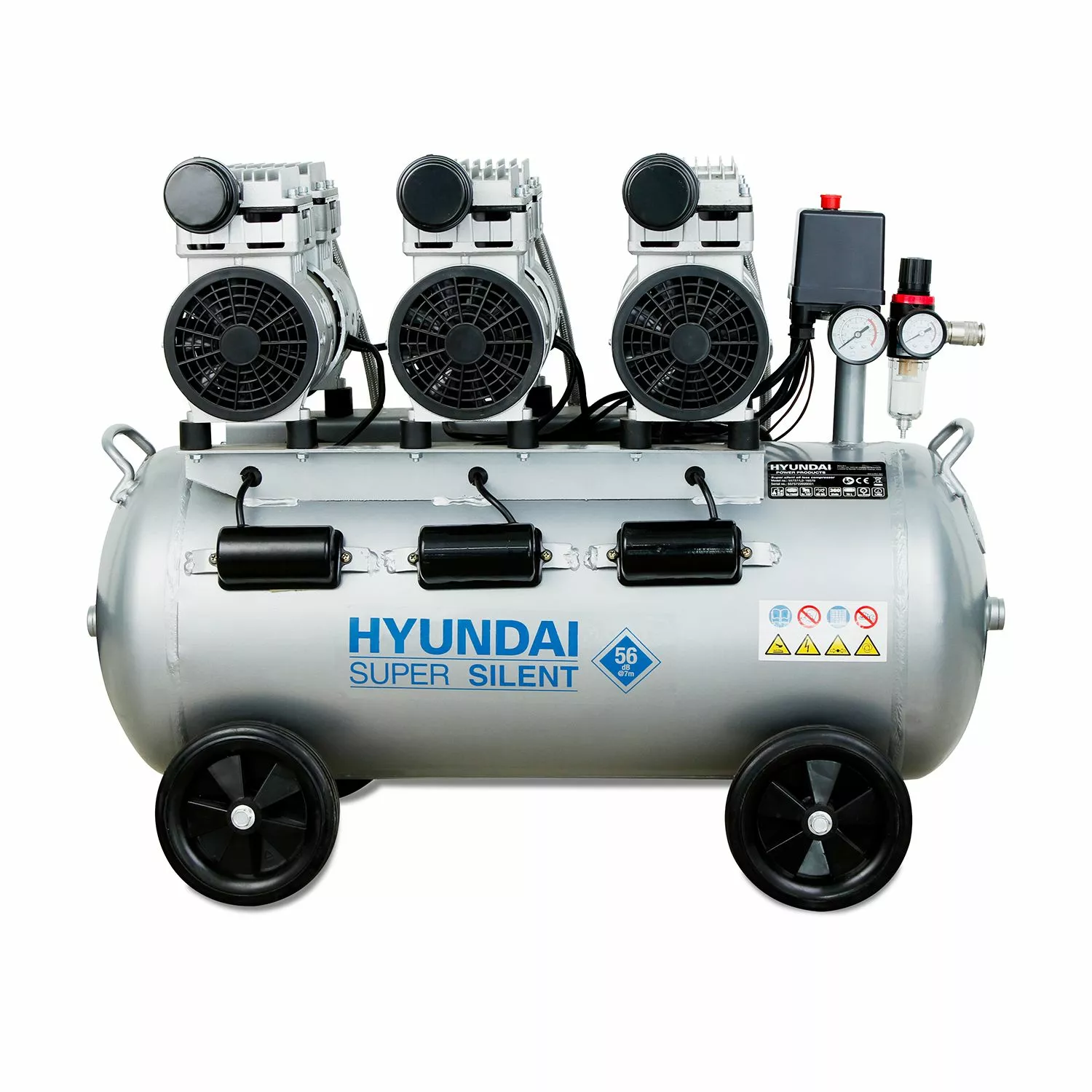 Hyundai 55757 Stille compressor - 70L - 8bar