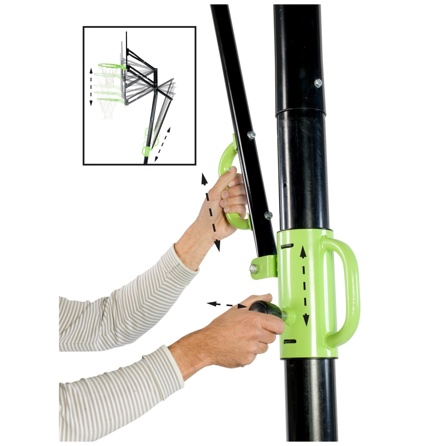 EXIT Galaxy Verplaatsbaar Basketbalbord op wielen met Dunkring