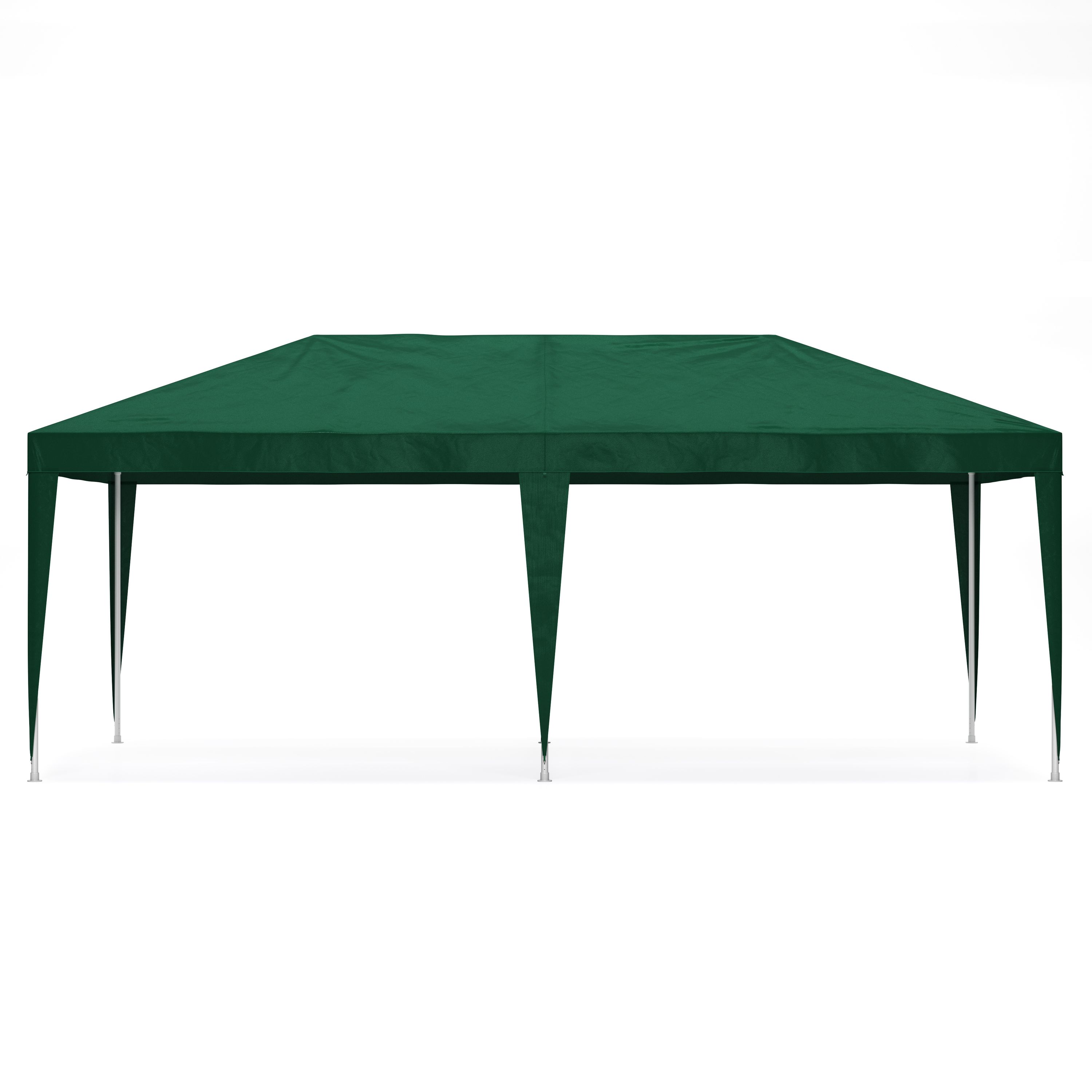 Pavillon LINU 6 x 3 m grün inkl. 6 Seitenwände