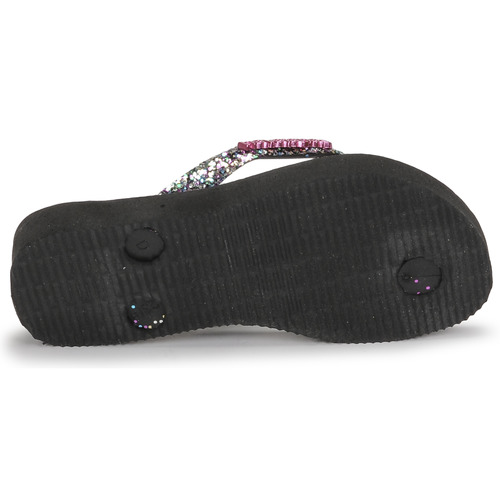 Havaianas - KIDS SLIM GLITTER TRENDY - Rose / Noir / Violet