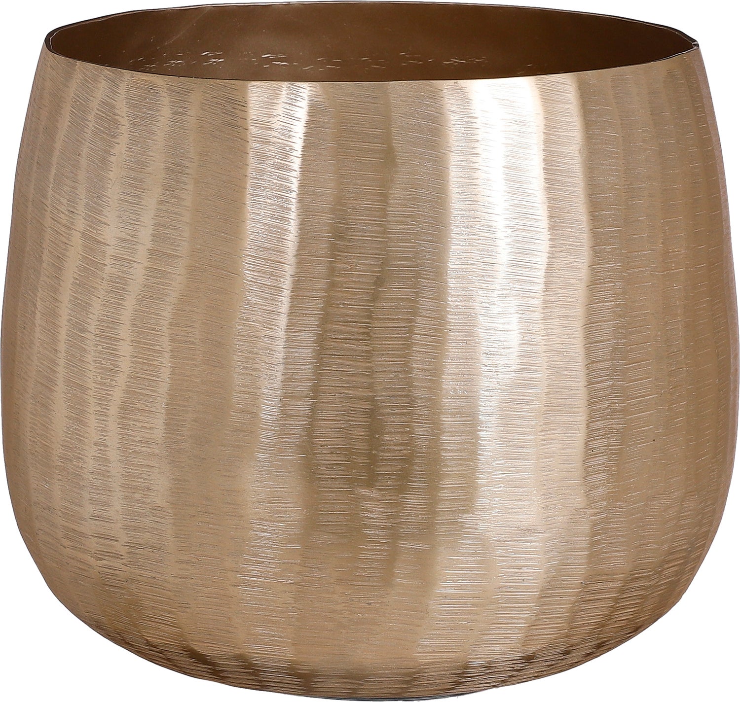 House of Seasons bloempot Rista goud D 20 H 17,5 cm