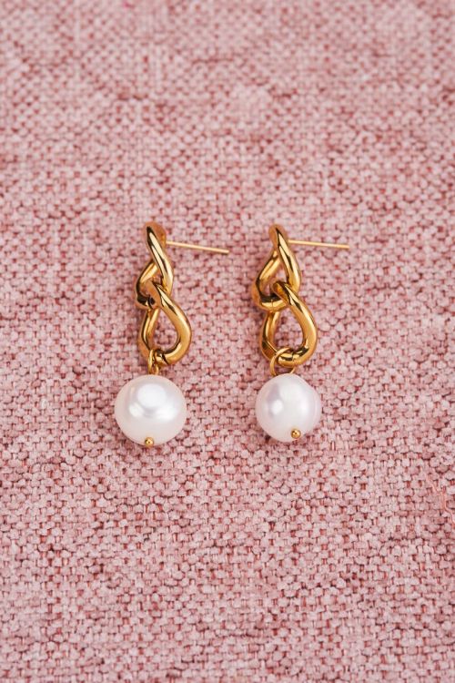 Oorhangers schakel & parel