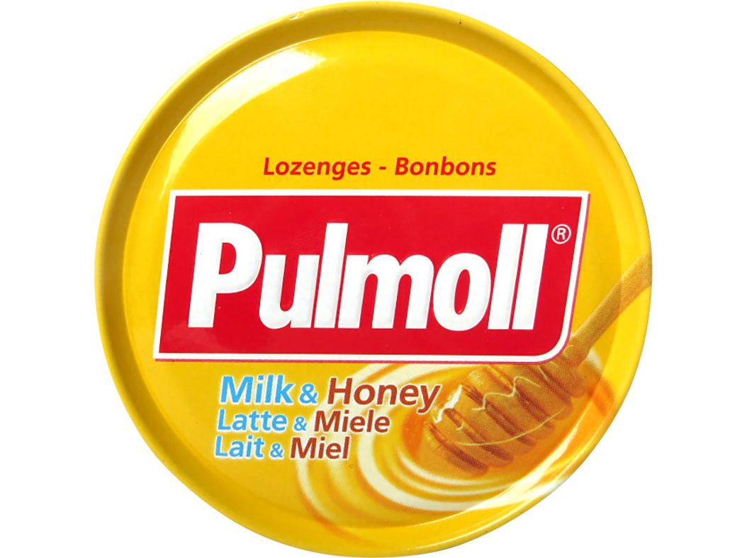 PASTILHAS PULMOLL PULMOLL LEITE E MEL LATA 75 G