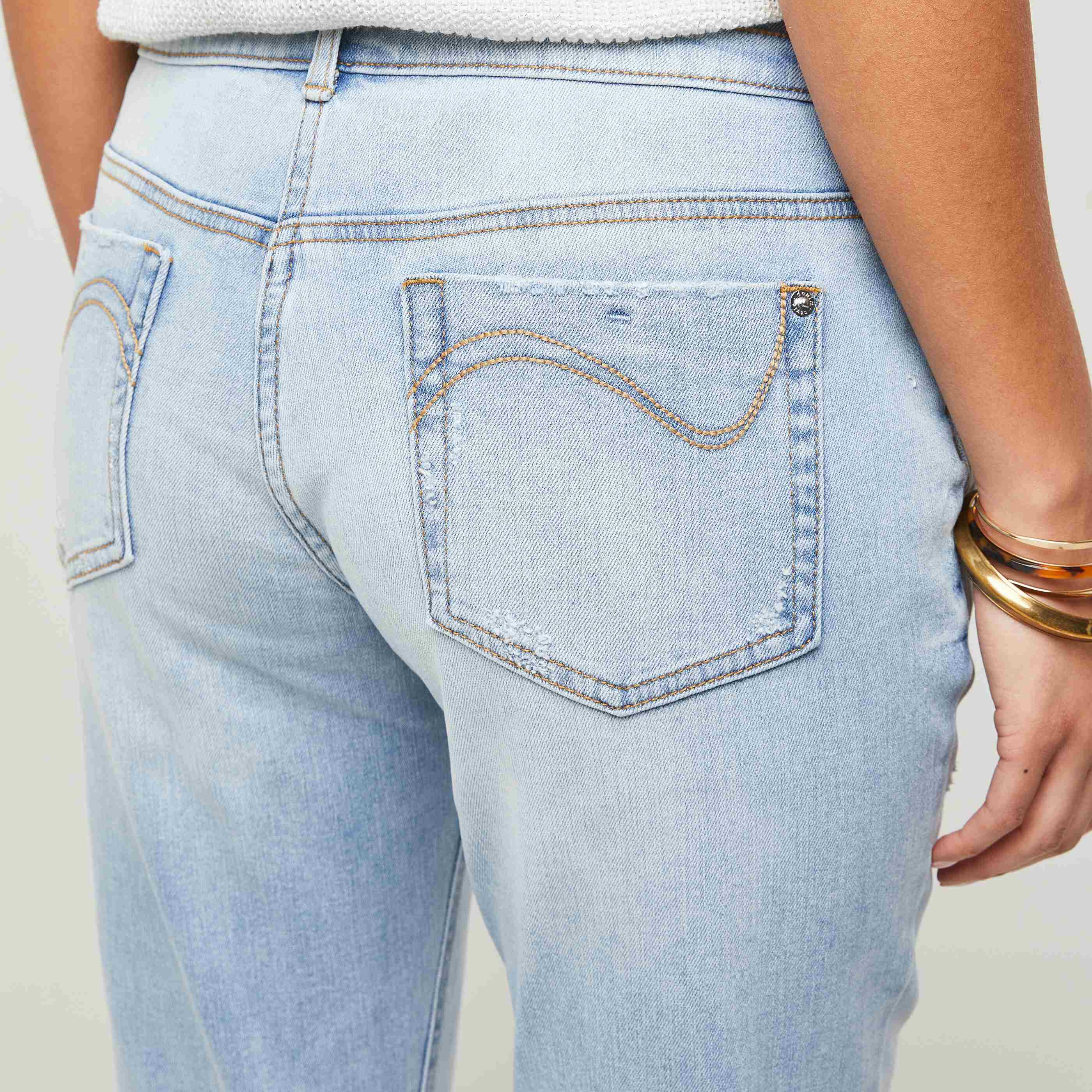 Jean boyfriend femme - LIGHT STONE