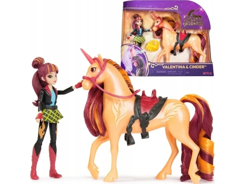 Unicorn Academy Doll & Unicorn - Valentina & Cinder