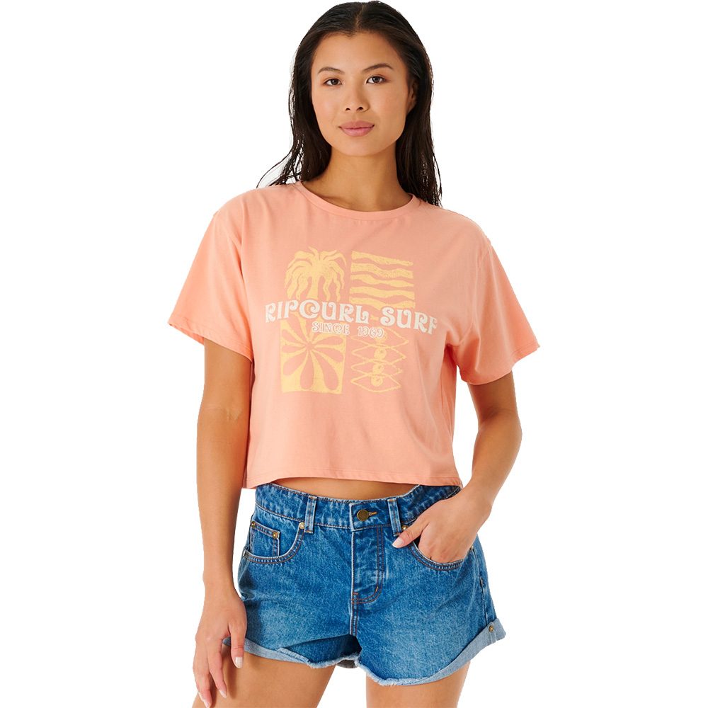 Rip Curl Always Summer Crop T-Shirt Damen light coral