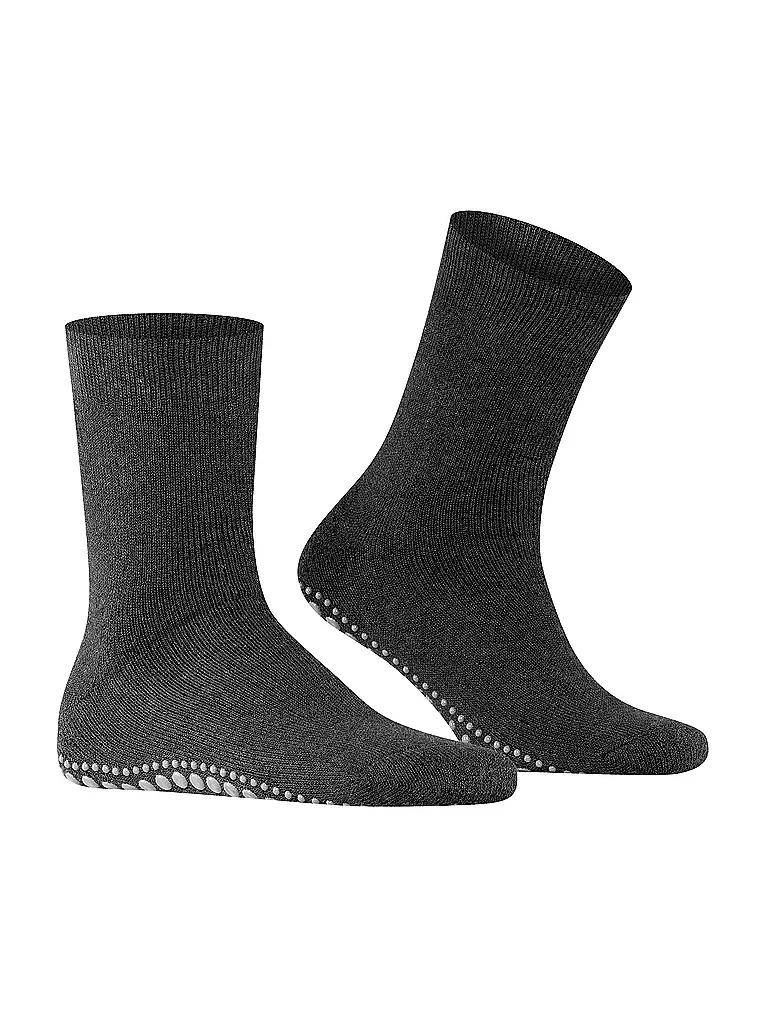 FALKE Socken HOMEPADS 16500 anthracite mel. grau