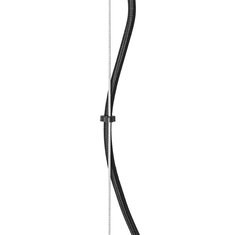 Hanglamp brons met amber glas 13-lichts - Bianca