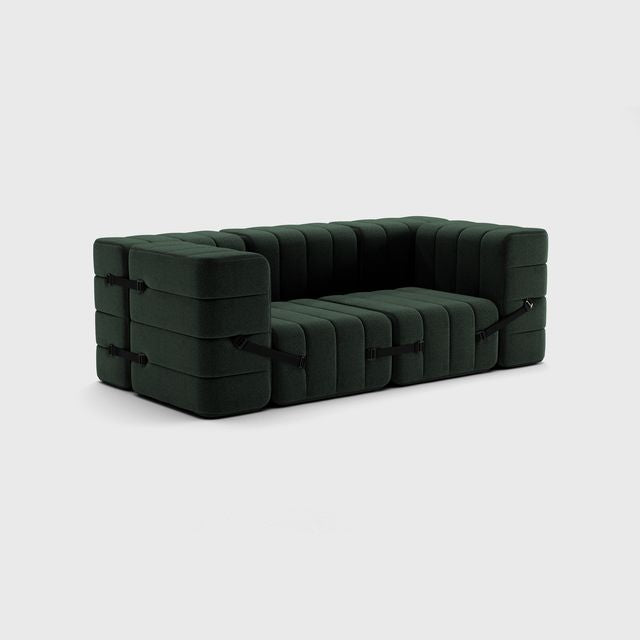 Curt-Set 7 - e.g. Flexibele 2-zitter - Dama - Dark Groen