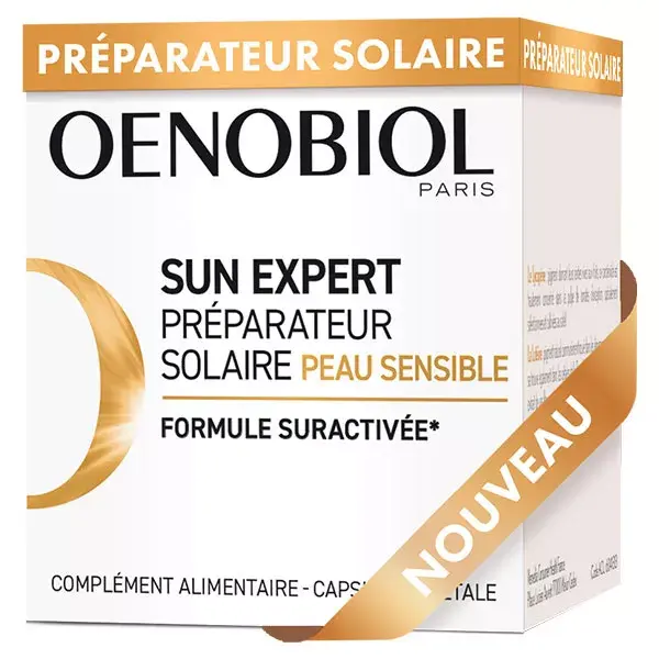 Oenobiol Sun Expert Protetor Solar para Pele Sensível 30 cápsulas