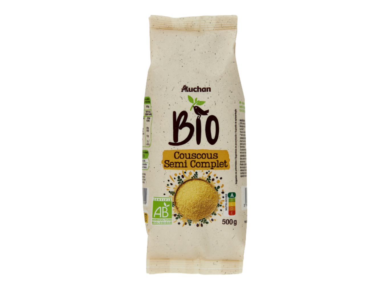COUSCOUS AUCHAN BIO 500G