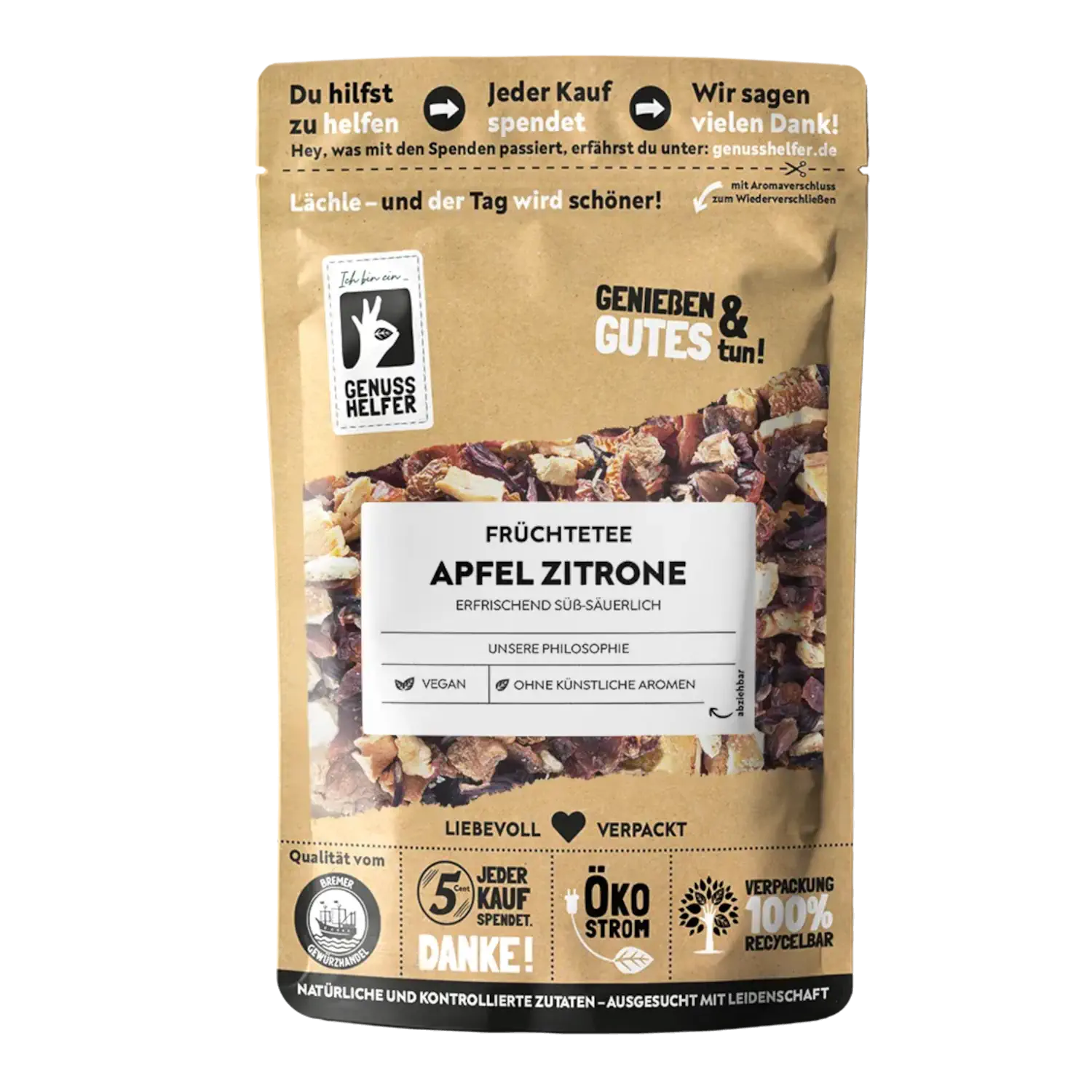 Apfel Zitronentee, Früchtetee, 3er Pack