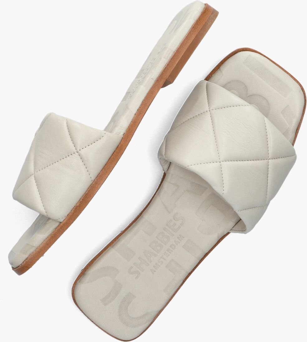 SHABBIES witte shabbies slippers 170020248