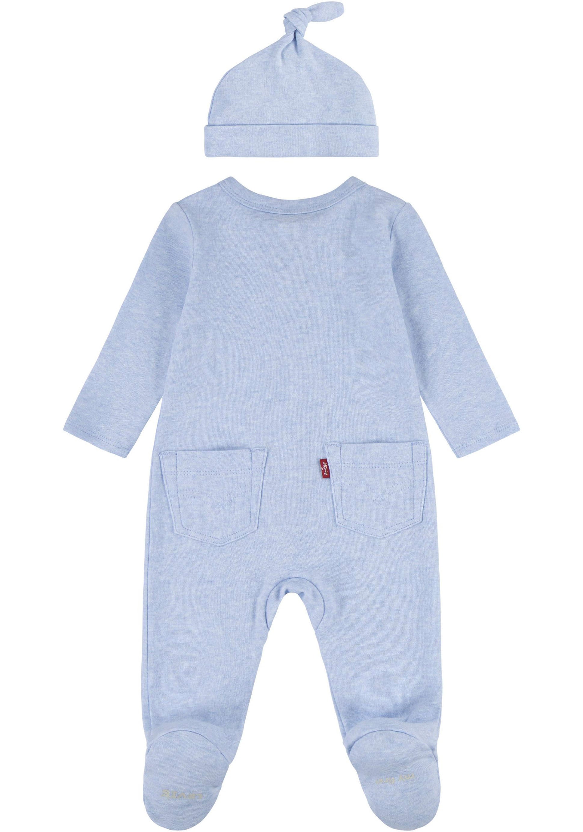 Levi's® Kids Neugeborenen-Geschenkset »LVN FOOTED COVERALL & HAT SET«, 2 Stk. UNISEX