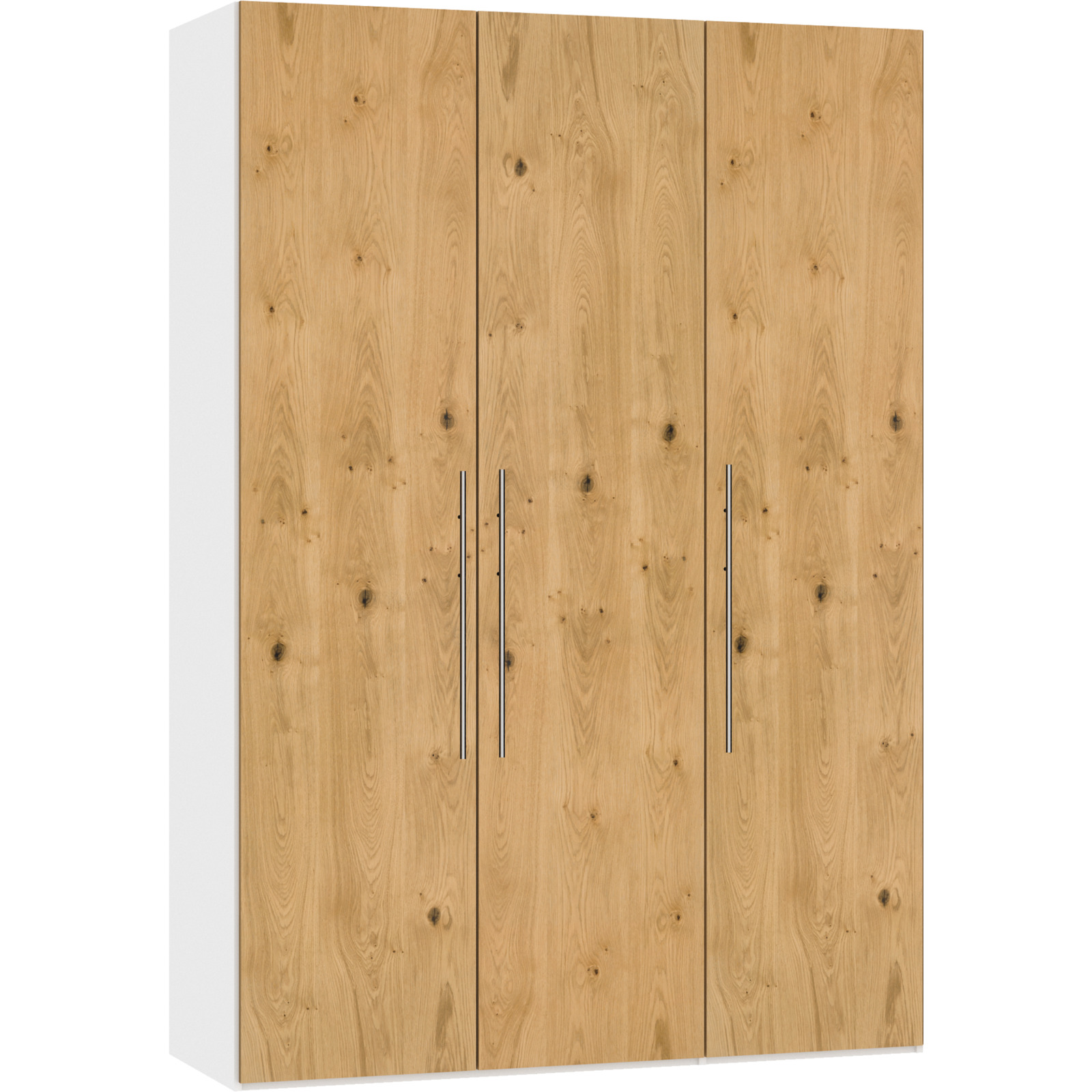 Schrank Schweizer 202 Eiche Furnier weiss 253 cm