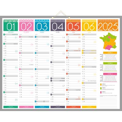 Calendrier bancaire année civile BOUCHUT 