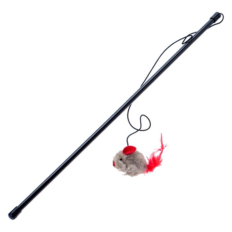 Canne à pêche avec souris qui couine