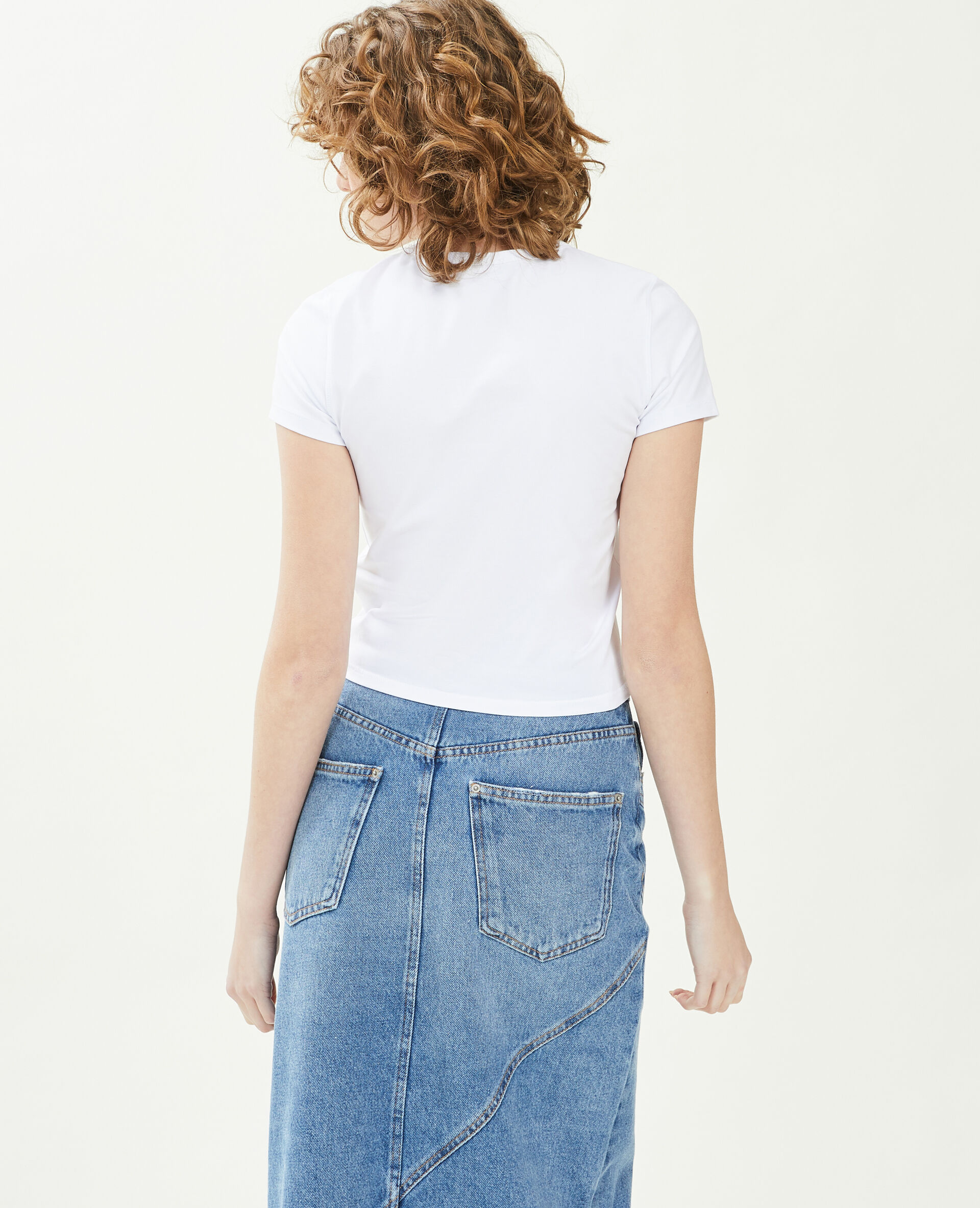 T-shirt cropped - Blanc