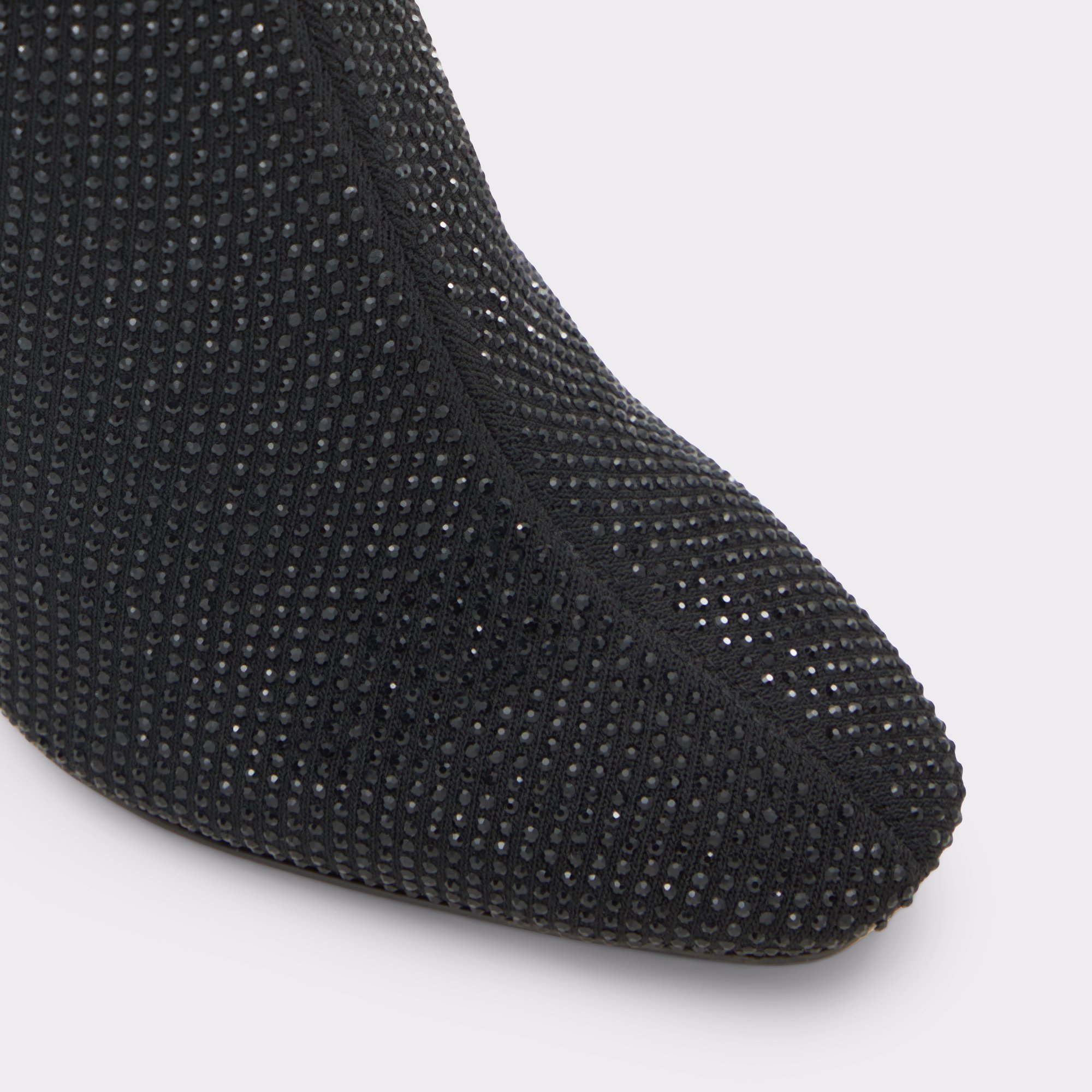Delylah Black Textile Mixed Material Women Dress boots