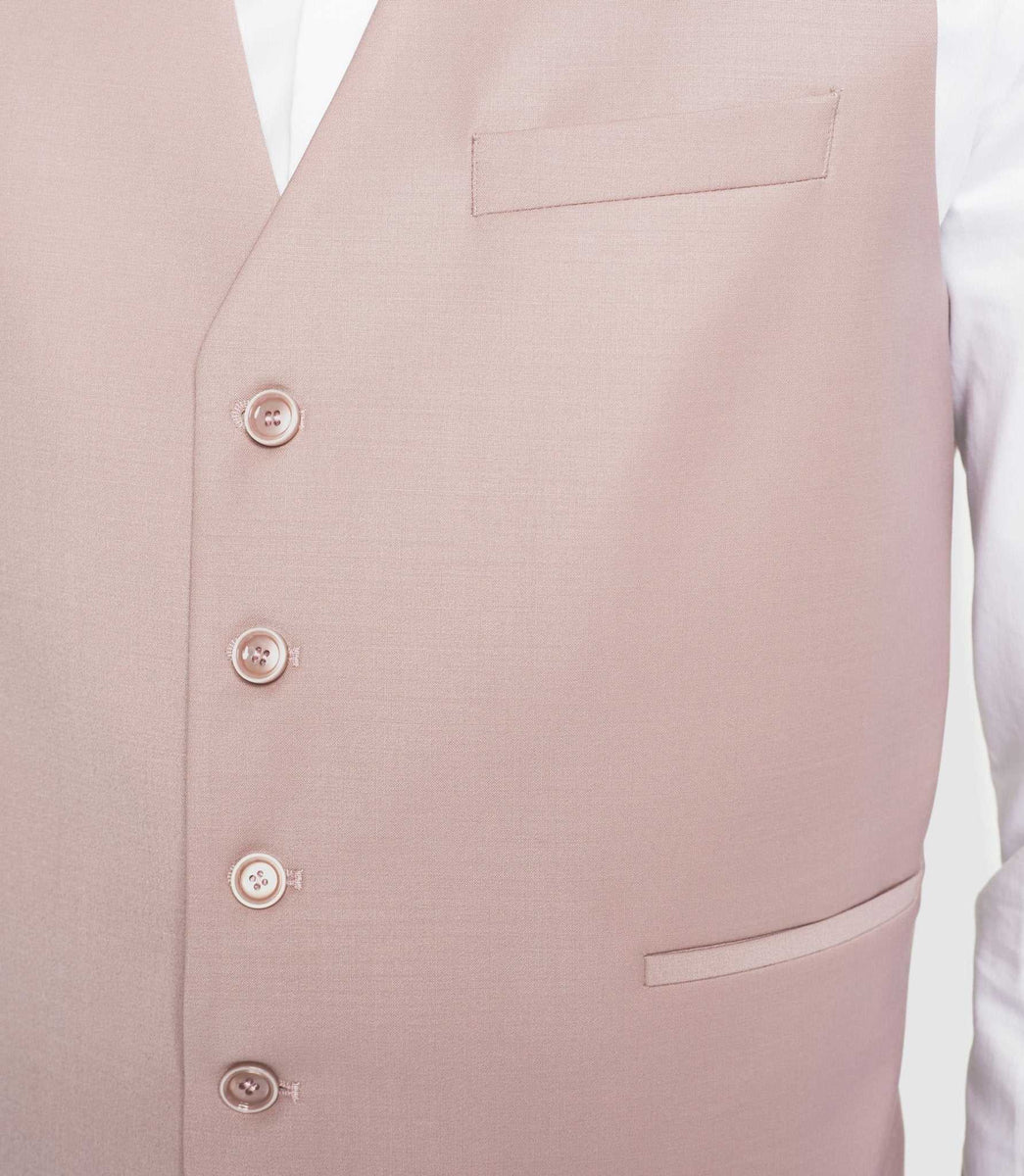 Gilet de costume rose 