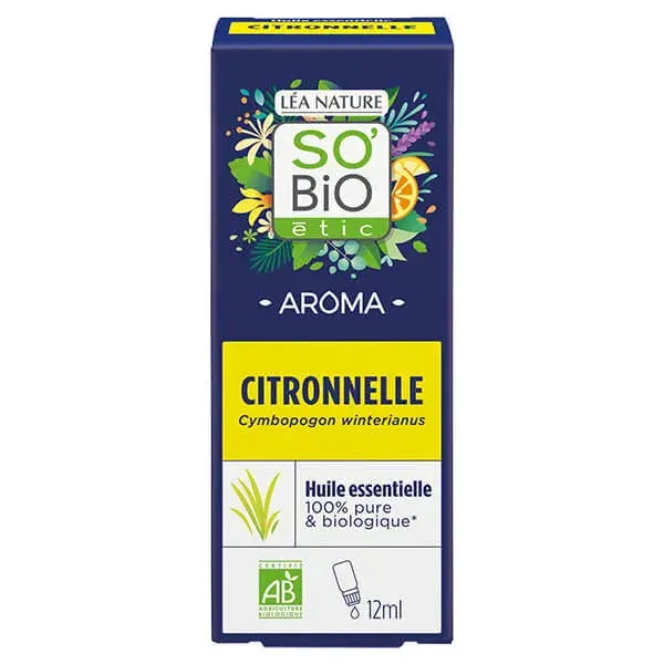 So'Bio Étic Huile essentielle citronnelle biologique de Java 12ml