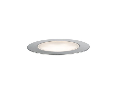 Paulmann Plug & Shine LED inbouwspot, enkele spot, IP65, 1W, 100 lm, 3000 K, vloerlamp, zilver, 230/24V