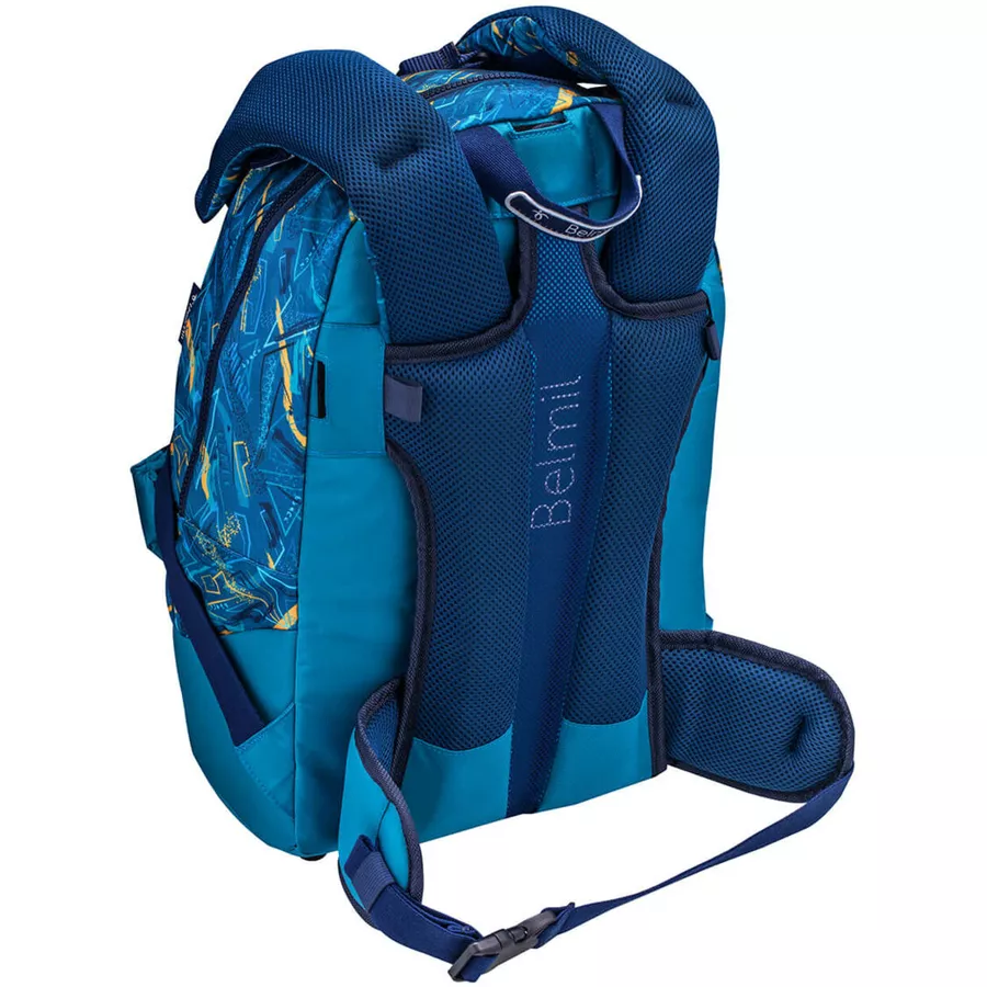 Belmil Schulrucksack 2-IN-1 Schulrucksack & Gürteltasche Baltic