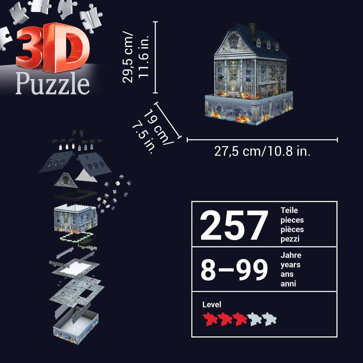 Ravensburger Spiel Gruselhaus bei Nacht