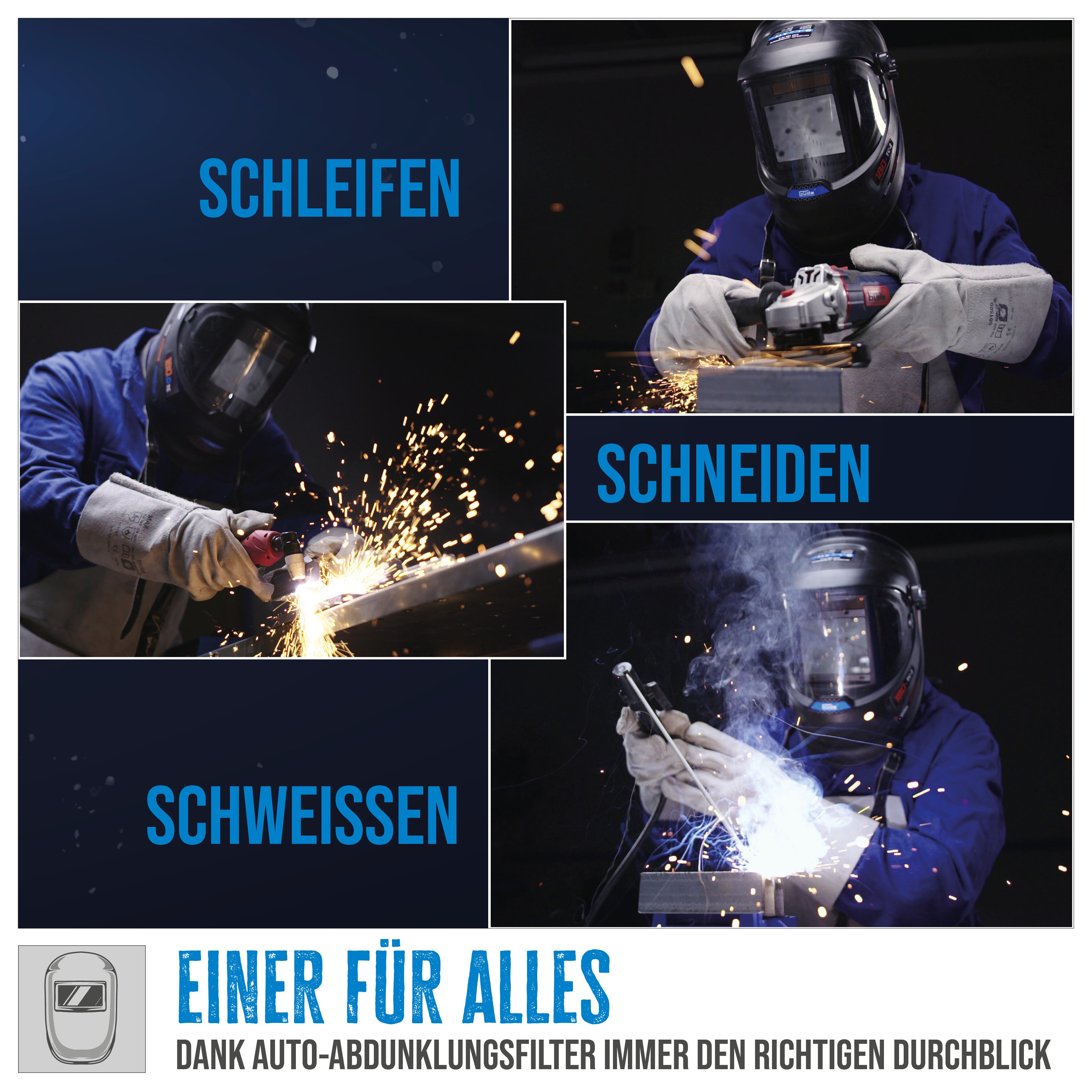 Automatik Schweißhelm GSH-3S-VL-TC-2