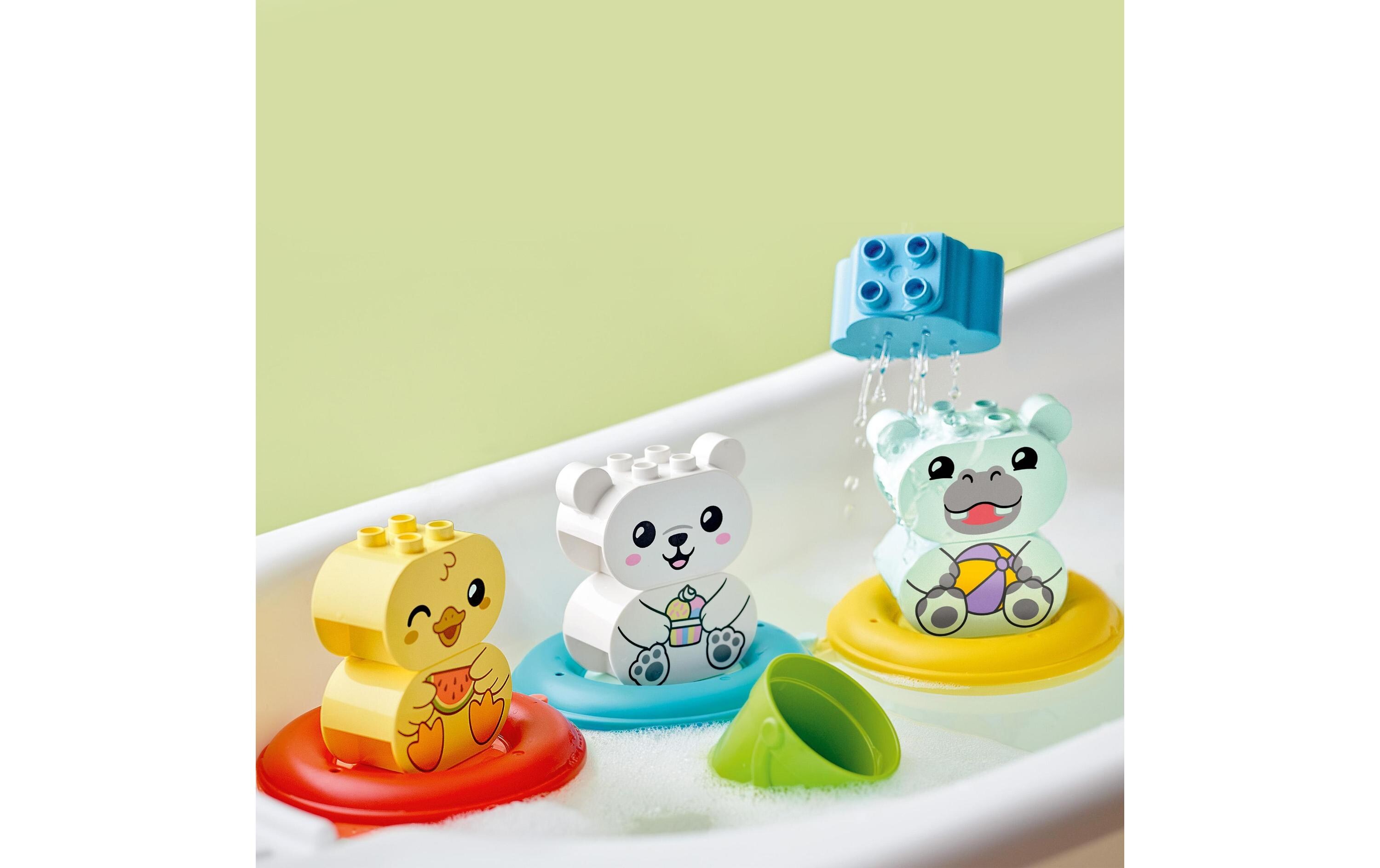 DUPLO® Badewannenspass: Schwimmender Tierzug 10965Badewannenspielzeug für Vorschulkinder ab 18 Monaten